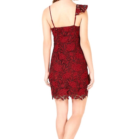 Guess Tegaan Burgundy Lace Dress Sz M NWT - Picture 4 of 7